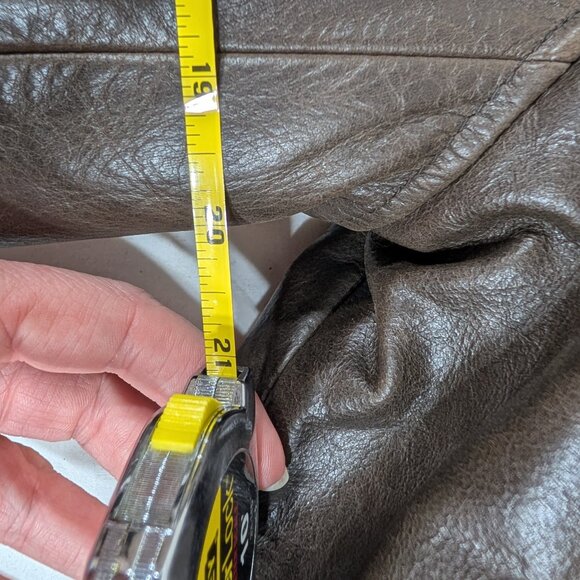 Men's Structure Leather Jacket - Picture 3 of 4